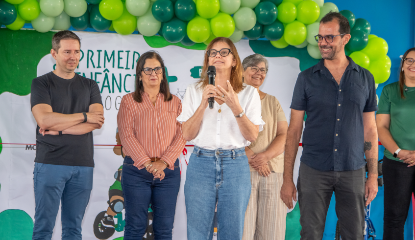O trabalho realizado pela Primeira Infância na cidade foi destacado pela prefeita Mara Bertaiolli. Foto: Divulgação/PMMC